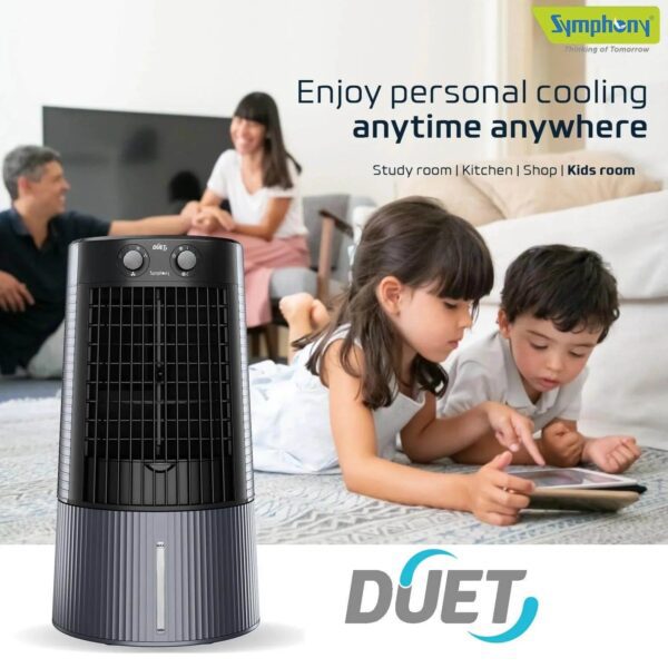 Symphony Duet Personal Table Cooling Fan for Home, Office, Shop Ultra High Speed Table Fan - Image 12