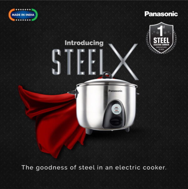 PANASONIC ELECTRIC RICE COOKER SR-G18 (SUS), 1.8 LITRE, WITH TRIPLY STEEL INNER CONTAINER - Image 5