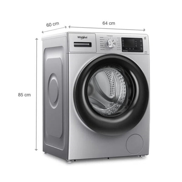 Whirlpool Xpert Care 6.5kg 5 Star Front Load Washing Machine with Ozone Air Refresh Technology and Heater - Image 4