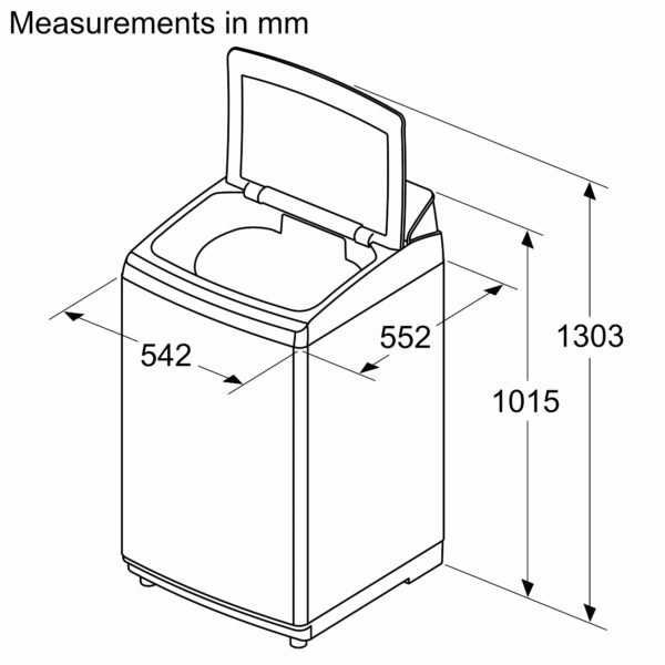 Bosch 8.0 Kg 680 rpm Fully Automatoic Top Load Washing Machine Series 2, ( WOE802D7IN ) - Image 6