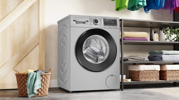 BOSCH 8 kg Fully Automatic Front Load Washing Machine (Series 6, WGA1320SIN, Auto Stain Removal, Silver) - Image 5