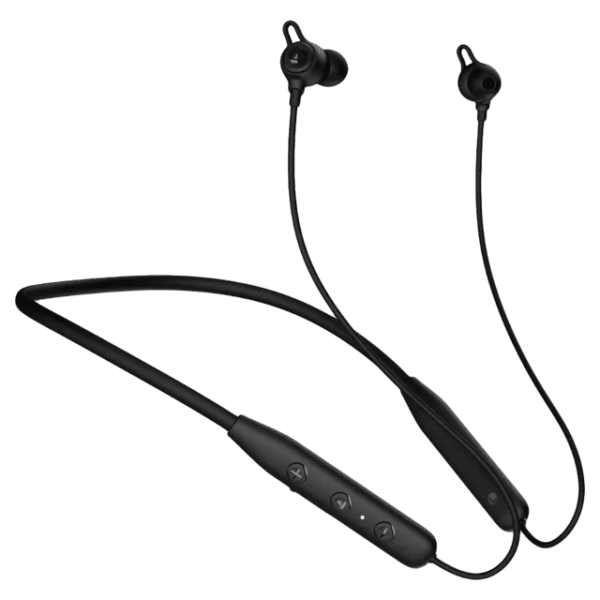 boAt Rockerz 109 Neckband with Environmental Noise Cancellation (IPX5 Water Resistant, ASAP Charge, Active Black) - Image 4