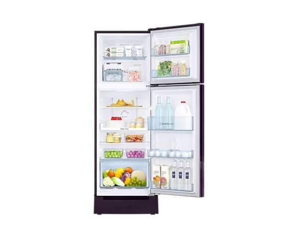 Samsung | 236 L | 2 Star | Base Stand Drawer | Double Door Refrigerator | RT28C3122CR | Camellia Purple - Image 3