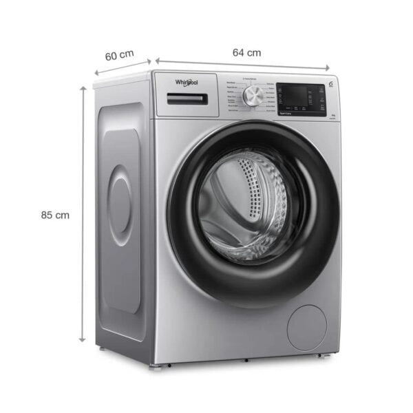 Whirlpool 8 kg Fully Automatic Front Load Washing Machine with In-built Heater Black  (XO8014BYS) - Image 4