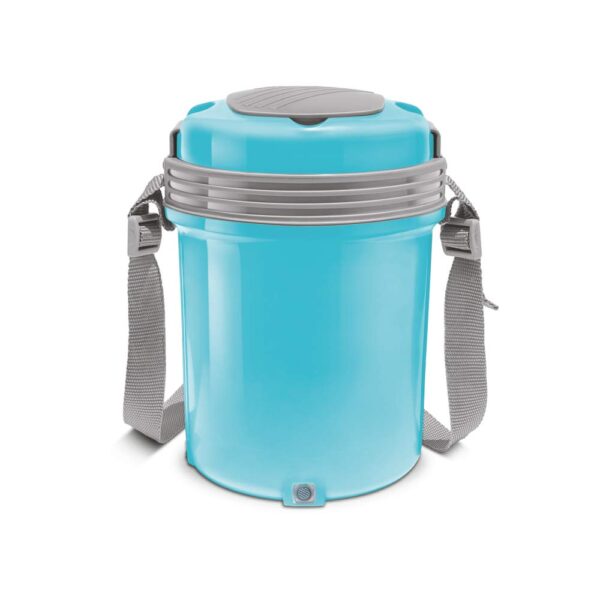 Milton Electron Stainless Steel Tiffin Box Set, Blue - Image 7