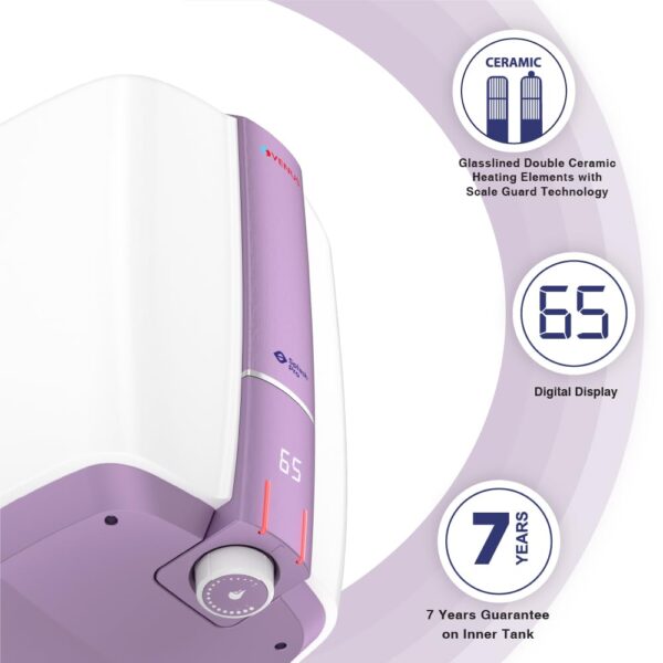 Venus Splash Pro Smart 25SX 25-Litre Storage Water Heater WHITE/PURPLE HAZE - Image 7