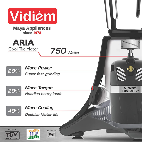 Vidiem MG 518 A VSTAR Premium 750 Watts Juicer Mixer Grinder - Image 5