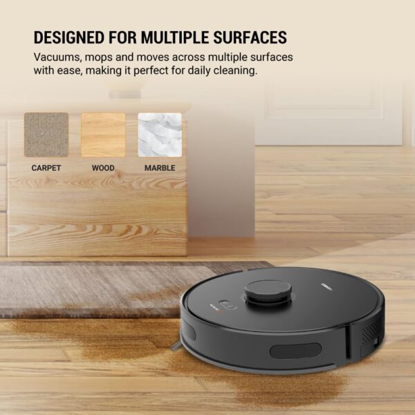 Eureka Forbes Lvac Voice NUO Robotic Automatic Vacuum Cleaner with Smart Voice Control,3D Laser Mapping,Room Zoning,Cleans Silently - Image 4