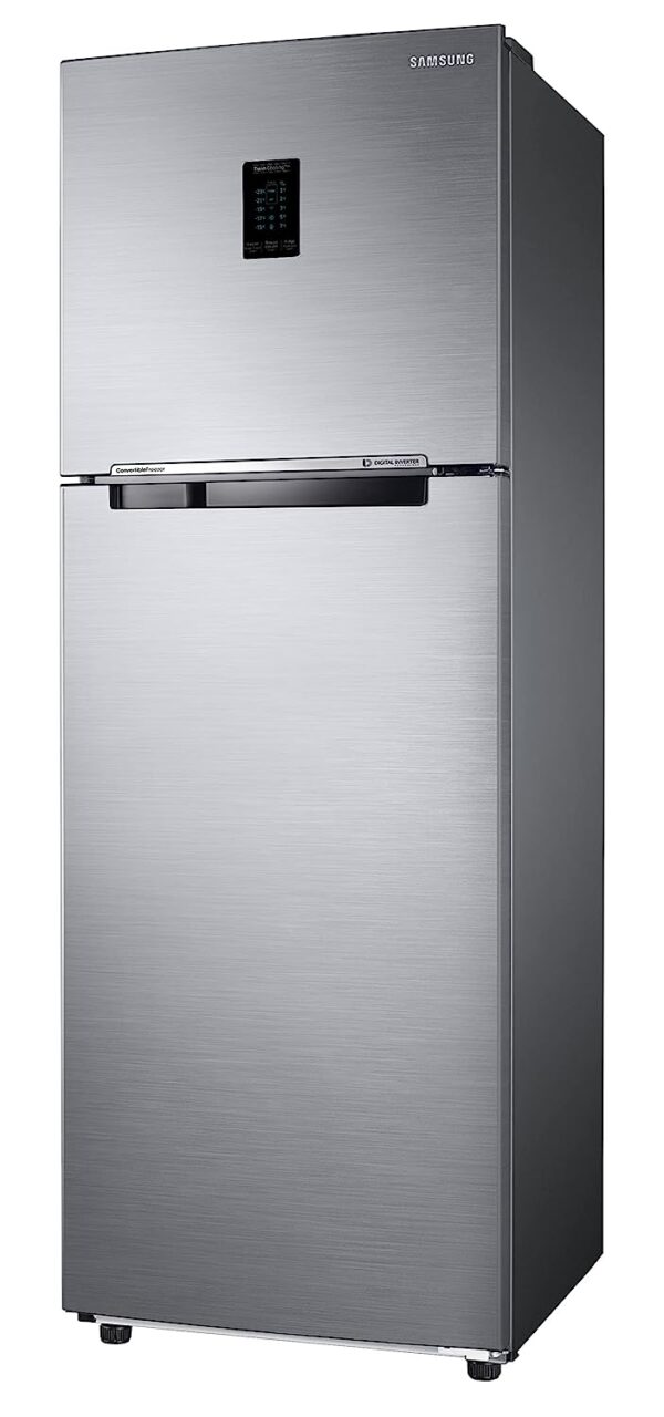 Samsung 322L 2 Star Inverter Frost-Free Convertible 5 In 1 Double Door Refrigerator (RT37C4522S8/HL,Elegant Inox 2023 Model) - Image 8