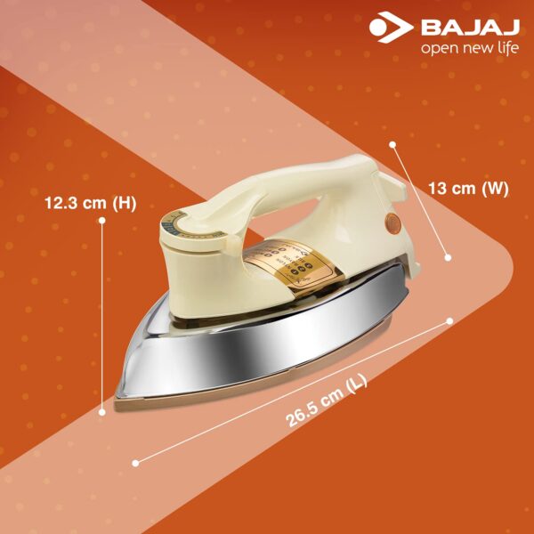 BAJAJ Majesty DHX9 1000 W Dry Iron  (ivory) - Image 7