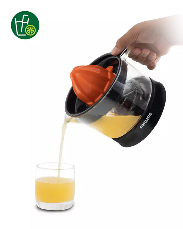 Philips Citrus Press Juicer HR2777/00, 0.5 Litre, 2 Sized Cones for different size fruit - Image 5