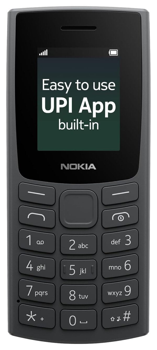 Nokia All-New 105 Single Sim Keypad Phone with Built-in UPI Payments, Long-Lasting Battery, Wireless FM Radio - Image 5