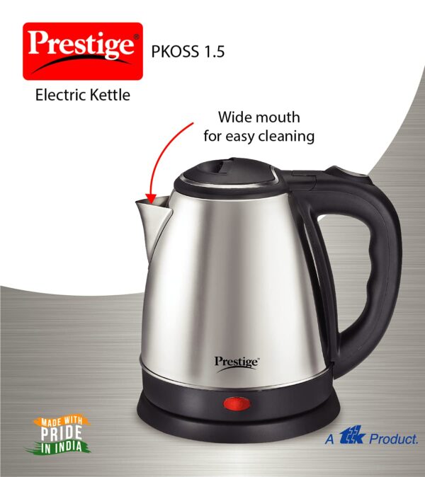 Prestige PKOSS 1.8 Stainless Steel Electric Kettle 1500W - Image 2