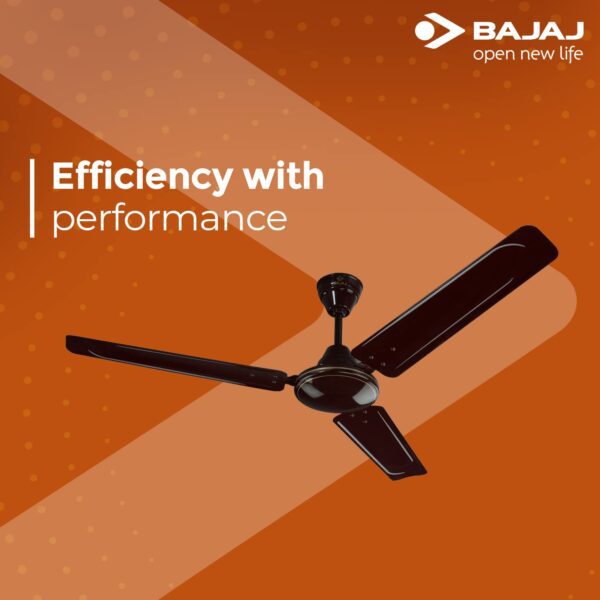 Bajaj Edge 1200mm Ceiling Fan (Brown) - Image 4