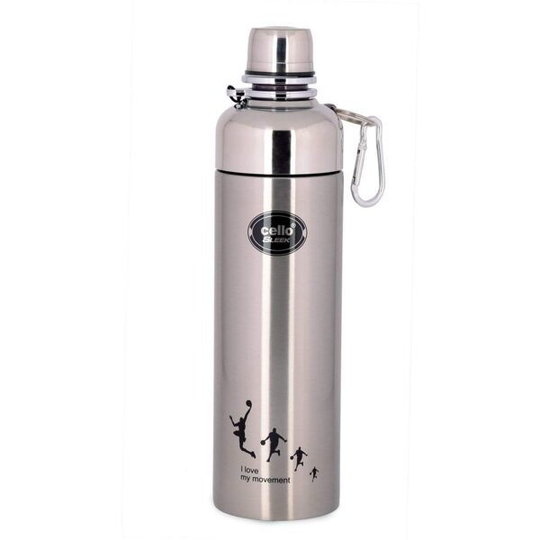 Cello Sleek Stainless Steel Bottle (Multicolor)