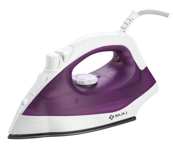 Bajaj Plastic Mx 16 1400-Watt Steam Iron (Purple), 14 Watts