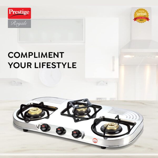 Prestige Gas Stove Duplex 3L Dgs - Image 2