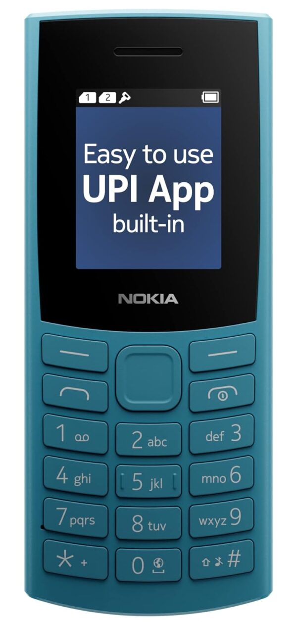 Nokia 106 4G Keypad Phone with 4G, Built-in UPI Payments App, Long-Lasting Battery, Wireless FM Radio & MP3 Player, and MicroSD Card Slot - Image 4