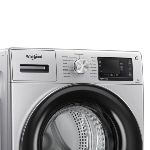 Whirlpool 8 kg Fully Automatic Front Load Washing Machine with In-built Heater Black  (XO8014BYS) - Image 5