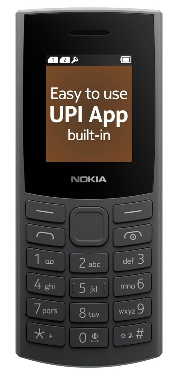 Nokia 106 4G Keypad Phone with 4G, Built-in UPI Payments App, Long-Lasting Battery, Wireless FM Radio & MP3 Player, and MicroSD Card Slot - Image 8