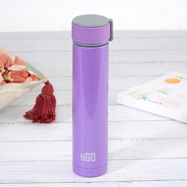 Cello iGo Stainless Steel, Double Walled, Vacusteel Water Flask,280 ml - Image 2