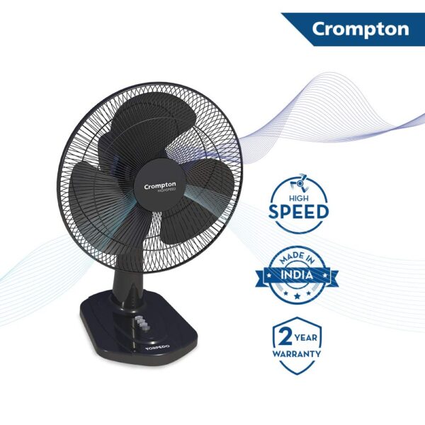 CROMPTON TABLE FAN - HS TORPEDO - 400MM - Image 2