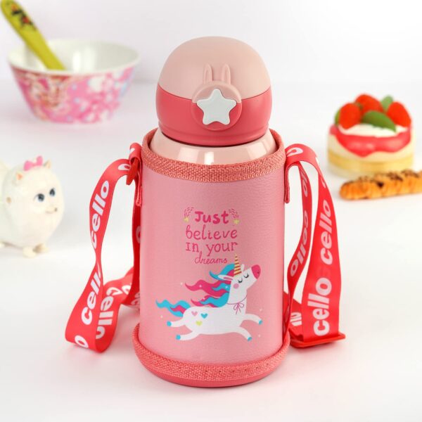 CELLO Lucky Hot & Cold Stainless Steel Kids Water Bottle, 500ml - Image 9