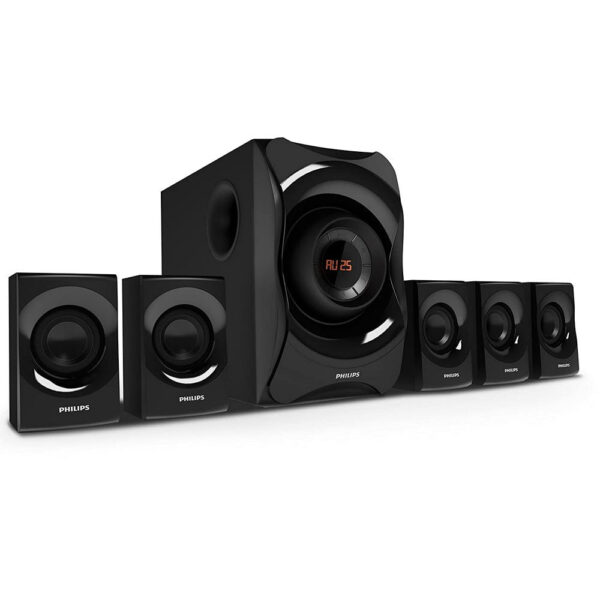 Philips SPA8000B/94 5.1 Channel Multimedia Speakers System (Black) - Image 4