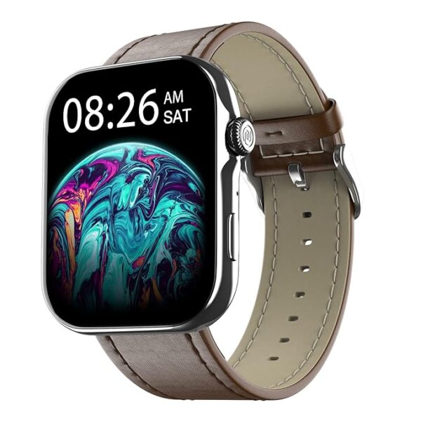 Noise ColorFit Ultra 3 Bluetooth Calling Smart Watch with Biggest 1.96" AMOLED Display & Leather Strap - Image 2