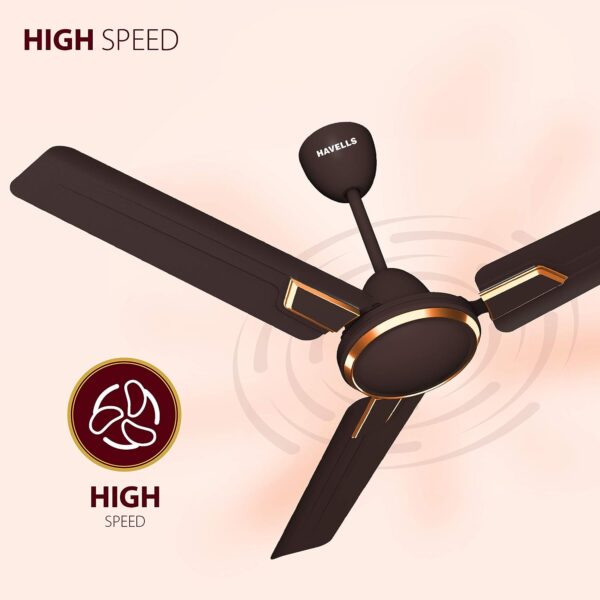 Havells Andria 1200mm Sweep Dust Resistant Ceiling Fan (Espresso Brown) - Image 5