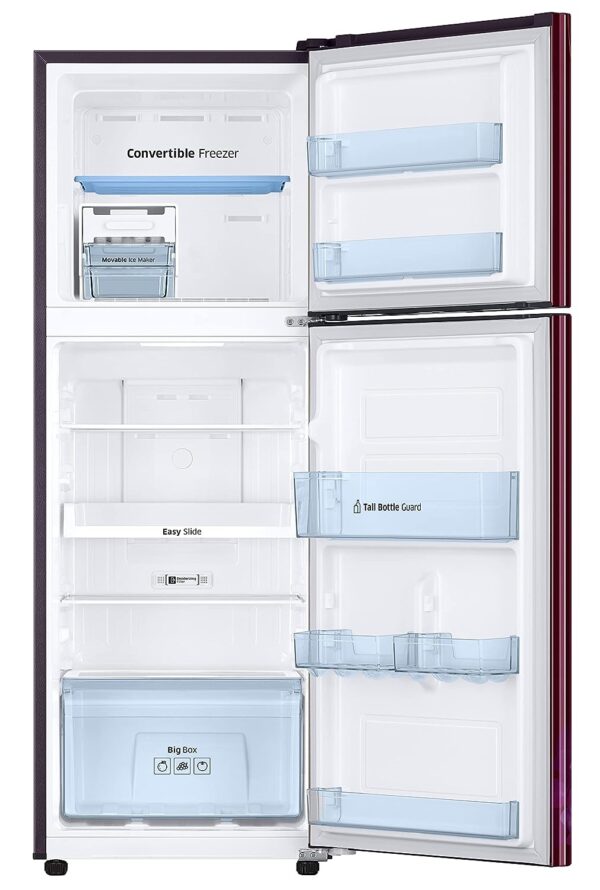 Samsung 236L 2 Star Inverter Frost-Free Convertible 3 In 1 Double Door Refrigerator (Hydrangea Plum 2023 Model) - Image 2