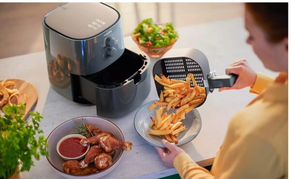 PHILIPS Essential Air Fryer (Slate Grey, HD9200/60, 4.1L, 0.80 kilograms) - Image 4