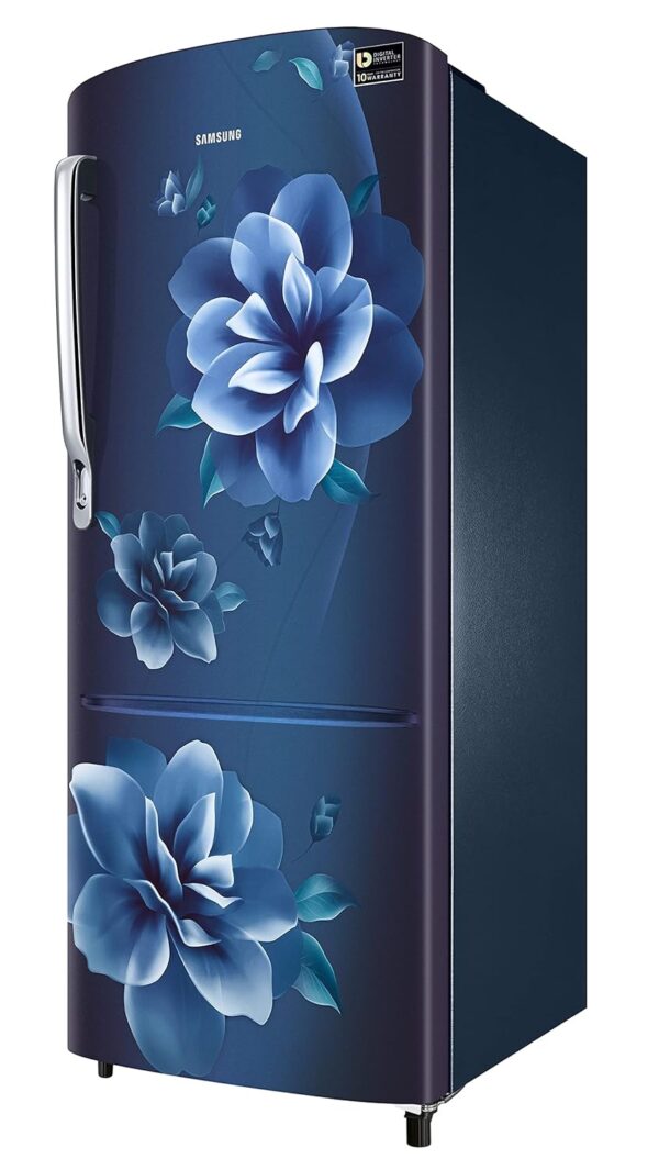 Samsung 223L 3 Star Inverter Direct-Cool Single Door Refrigerator Appliance (RR24C2723CU/NL,Camellia Blue) - Image 3