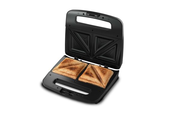 Philips Domestic Appliances HD2288/00 XL Sized Sandwich Maker Black with Metallic Finish - Image 2