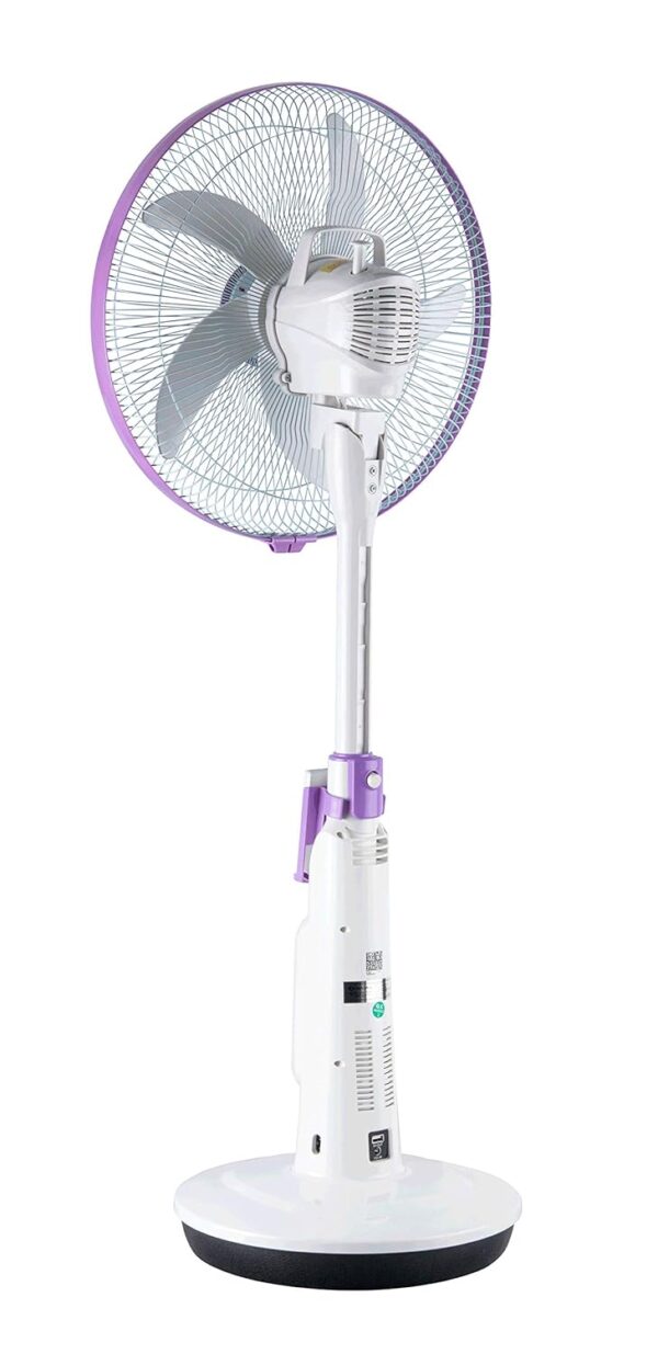 Bajaj Nuvo 400 mm Plum Purple Table Cum Pedestal Fan with BLDC Motor and Remote Control Operation, Regular - Image 3