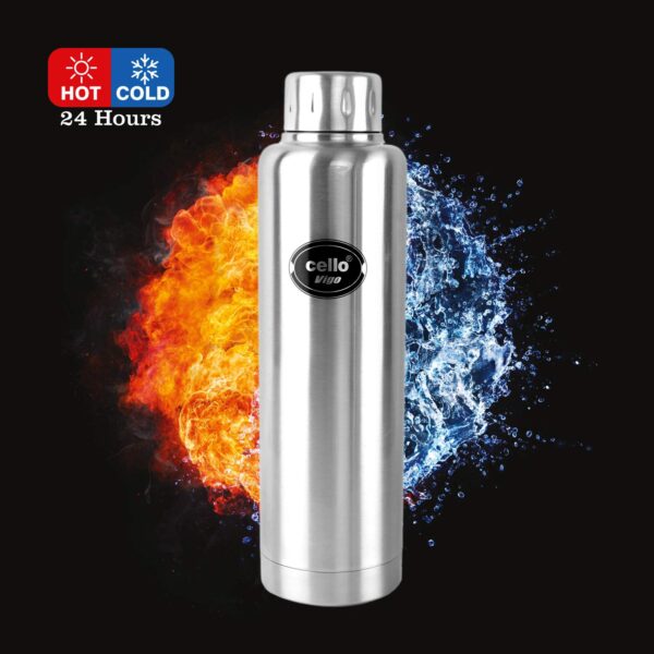 Cello Vigo Stainless Steel Flask, Double Walled, (Multi color) - Image 6