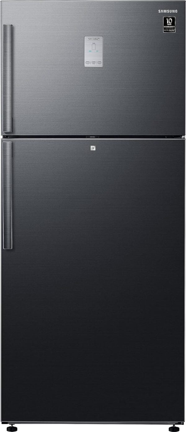 Samsung 530 L, 1 Star, Optimal Fresh+, Digital Inverter, Frost Free Double Door Refrigerator (RT56C637SBS/TL, Black Inox - Image 3