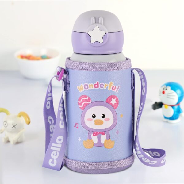 CELLO Lucky Hot & Cold Stainless Steel Kids Water Bottle, 500ml - Image 10