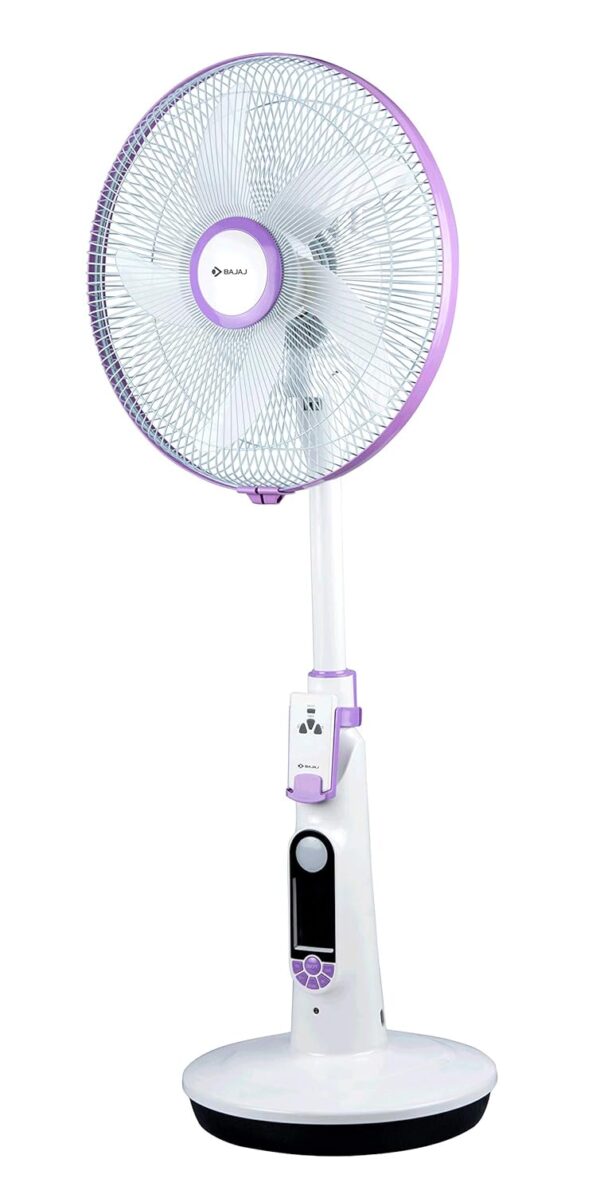 Bajaj Nuvo 400 mm Plum Purple Table Cum Pedestal Fan with BLDC Motor and Remote Control Operation, Regular - Image 2