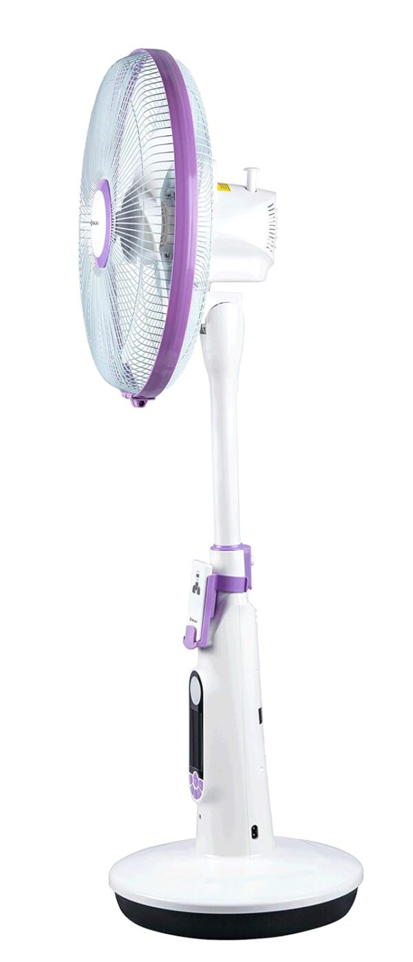 Bajaj Nuvo 400 mm Plum Purple Table Cum Pedestal Fan with BLDC Motor and Remote Control Operation, Regular - Image 10