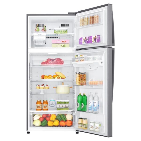 LG 506 L 1 Star Frost Free Inverter Wi-Fi Double Door Refrigerator (2023 Model, GN-H702HLHM, Platinum Silver3, With Hygiene Fresh+ & Door Cooling+) - Image 11