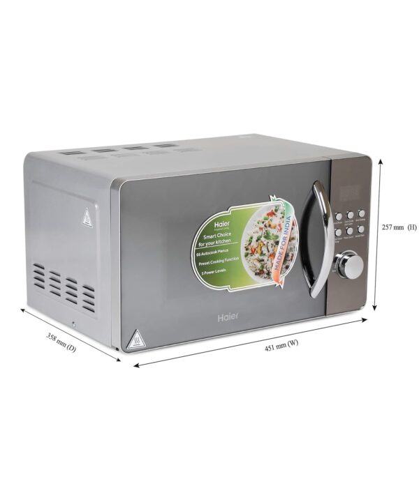 Haier 20 L Convection Microwave Oven (HIL2001CSPH, Silver) - Image 5