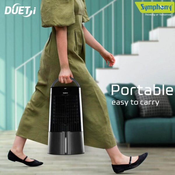 Symphony Duet Personal Table Cooling Fan for Home, Office, Shop Ultra High Speed Table Fan - Image 7