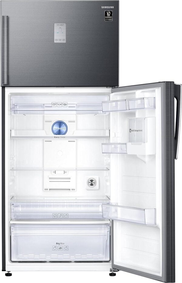 Samsung 530 L, 1 Star, Optimal Fresh+, Digital Inverter, Frost Free Double Door Refrigerator (RT56C637SBS/TL, Black Inox - Image 7