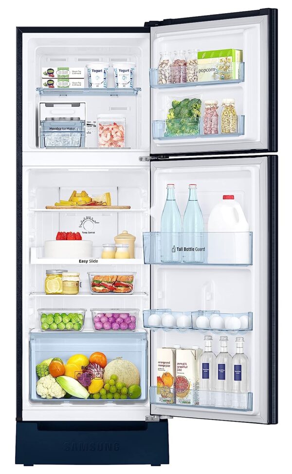 Samsung 236L 2 Star Inverter Frost-Free Double Door Refrigerator (Camellia Blue) - Image 4