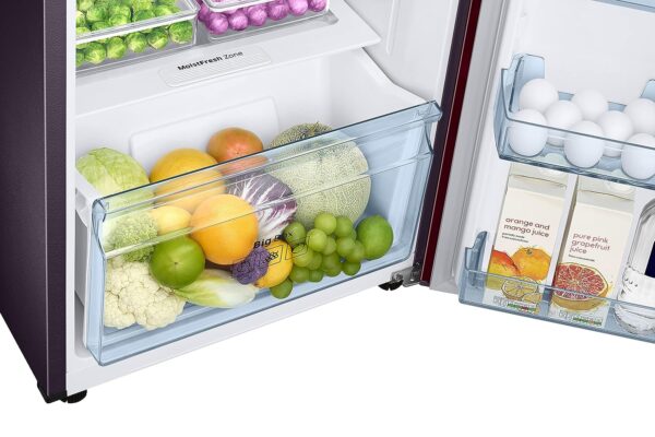 Samsung 236L 2 Star Inverter Frost-Free Convertible 3 In 1 Double Door Refrigerator (Hydrangea Plum 2023 Model) - Image 6