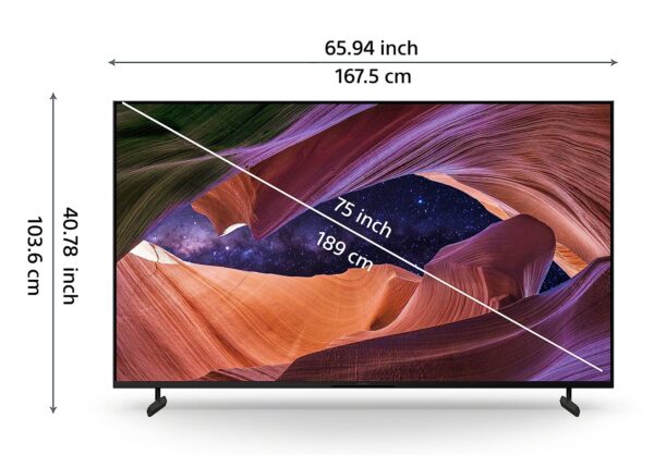 Sony Bravia 189 cm (75 inches) 4K Ultra HD Smart LED Google TV KD-75X82L (Black) - Image 3