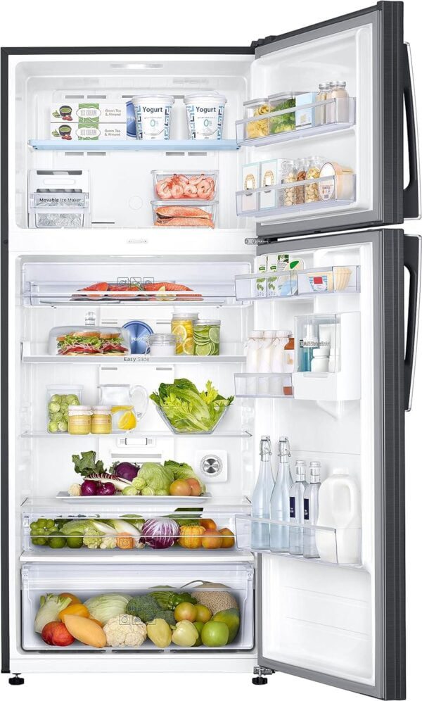 Samsung 530 L, 1 Star, Optimal Fresh+, Digital Inverter, Frost Free Double Door Refrigerator (RT56C637SBS/TL, Black Inox - Image 6