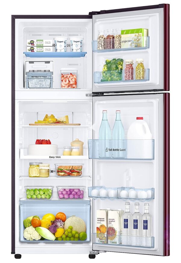 Samsung 236L 2 Star Inverter Frost-Free Convertible 3 In 1 Double Door Refrigerator (Hydrangea Plum 2023 Model) - Image 4