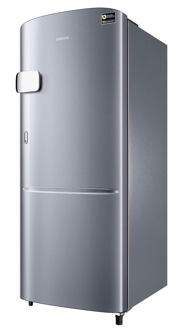 Samsung 183 L, 3 Star, Digital Inverter, Direct-Cool Single Door Refrigerator (RR20C1Y23S8/HL, Silver, Elegant Inox, 2023 Model) - Image 4